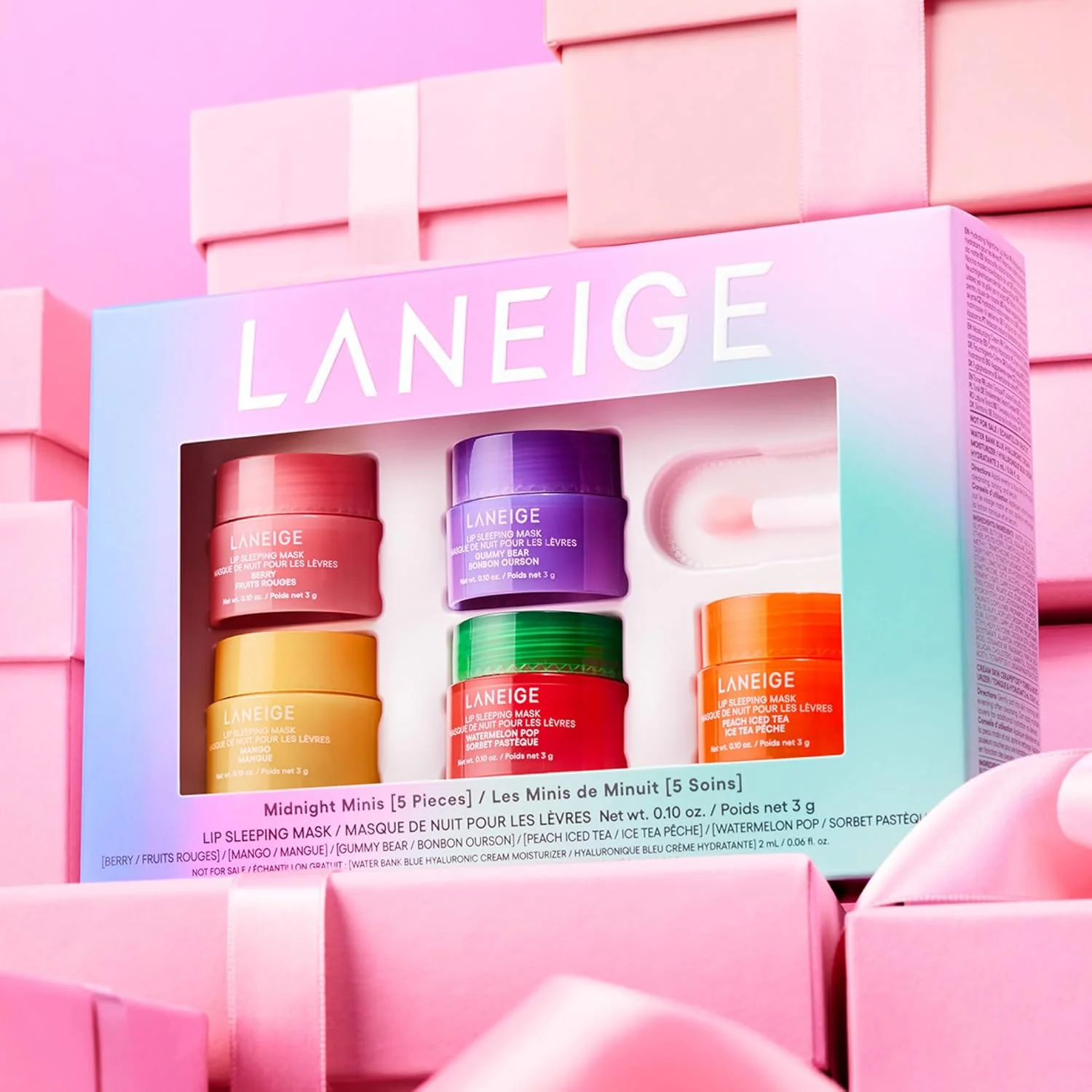 Authentic Laneige Midnight Minis Lip Sleeping Mask Intense Hydration with Vitamin C