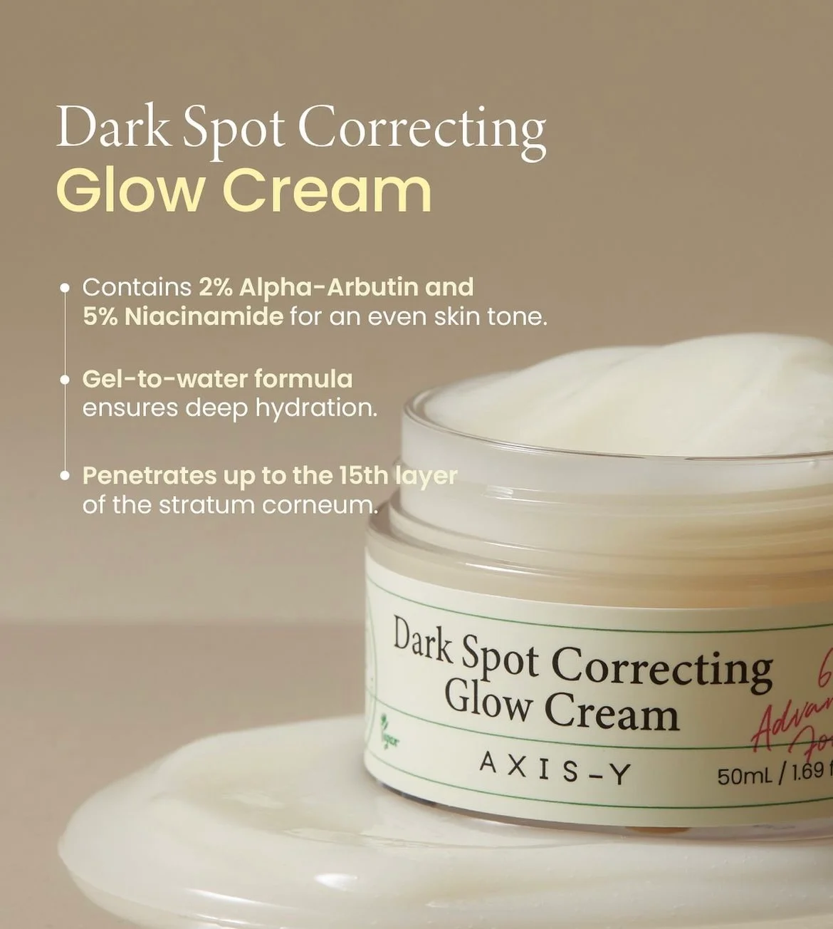 AXIS-Y Dark Spot Correcting Glow Cream 50ml gallery image
