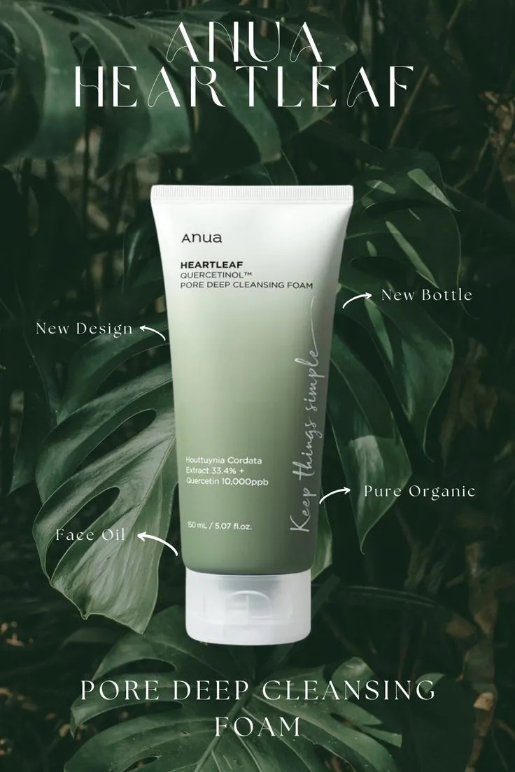 ANUA HEARTLEAF SUCCINIC PORE DEEP CLEANSING FOAM KOREA150ml gallery image