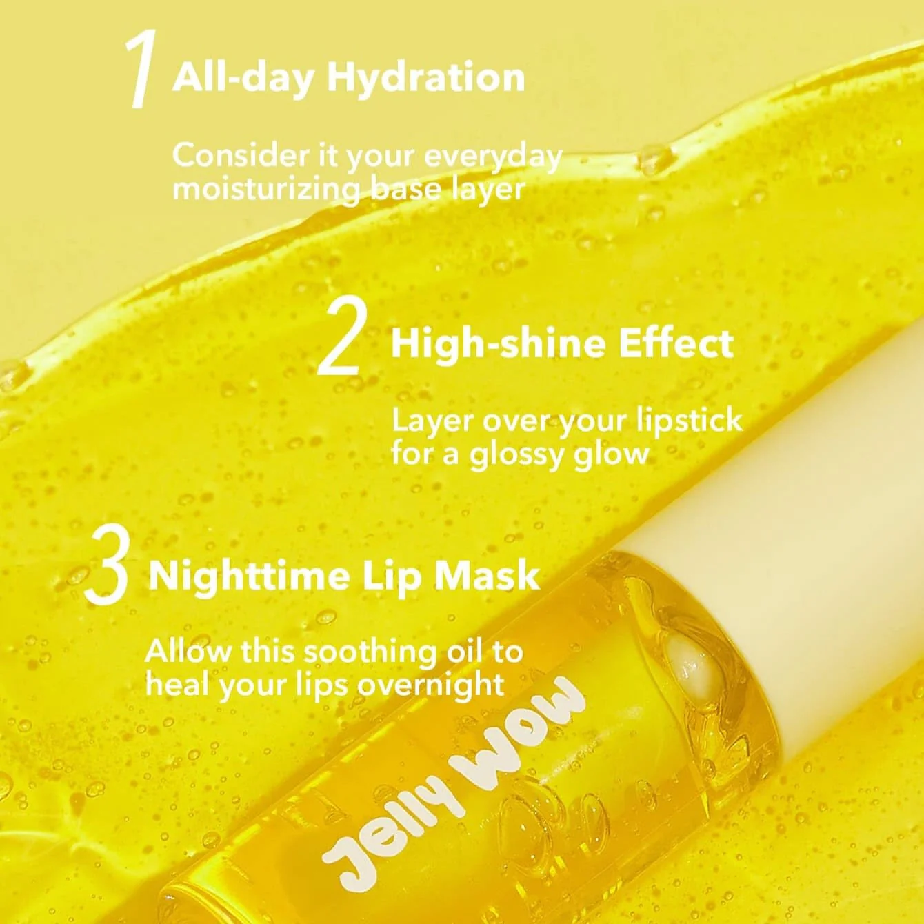 SHEGLAM Jelly Wow Hydrating Lip Oil Grapefruit Glow gallery image