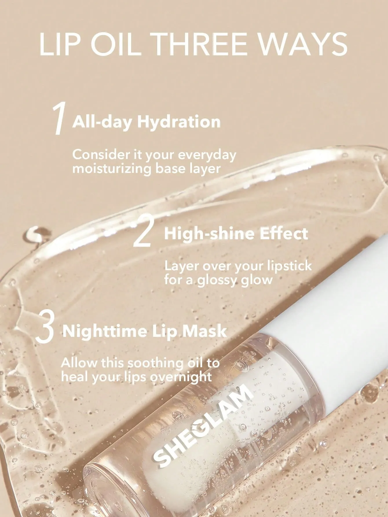 SHEGLAM Jelly Wow Hydrating Lip Oil Loco For Coco gallery image