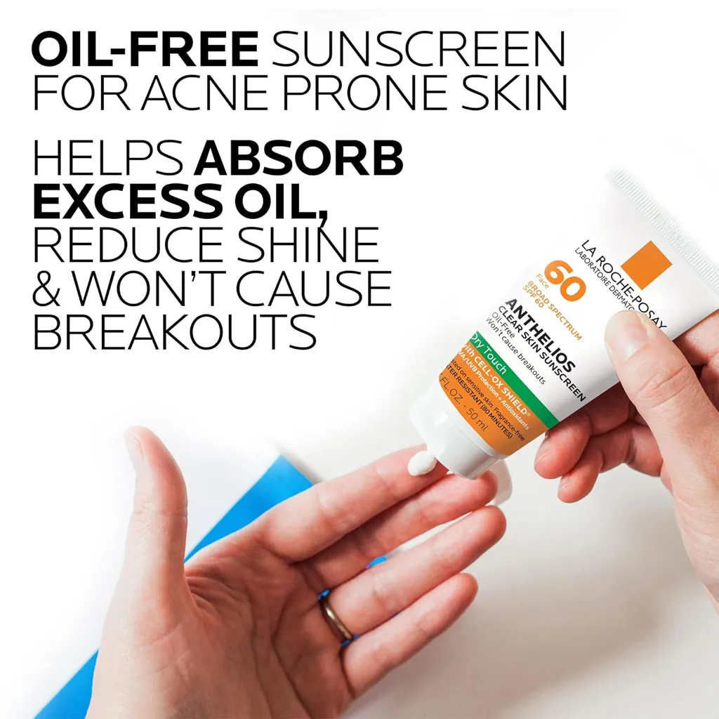 La Roche-Posay Anthelios Clear Skin Oil-Free Dry Touch Sunscreen SPF60 50ml gallery image