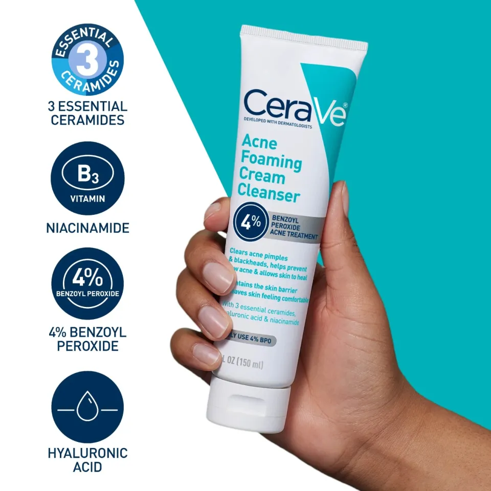 CeraVe Acne Foaming Cream Cleanser 150ml gallery image