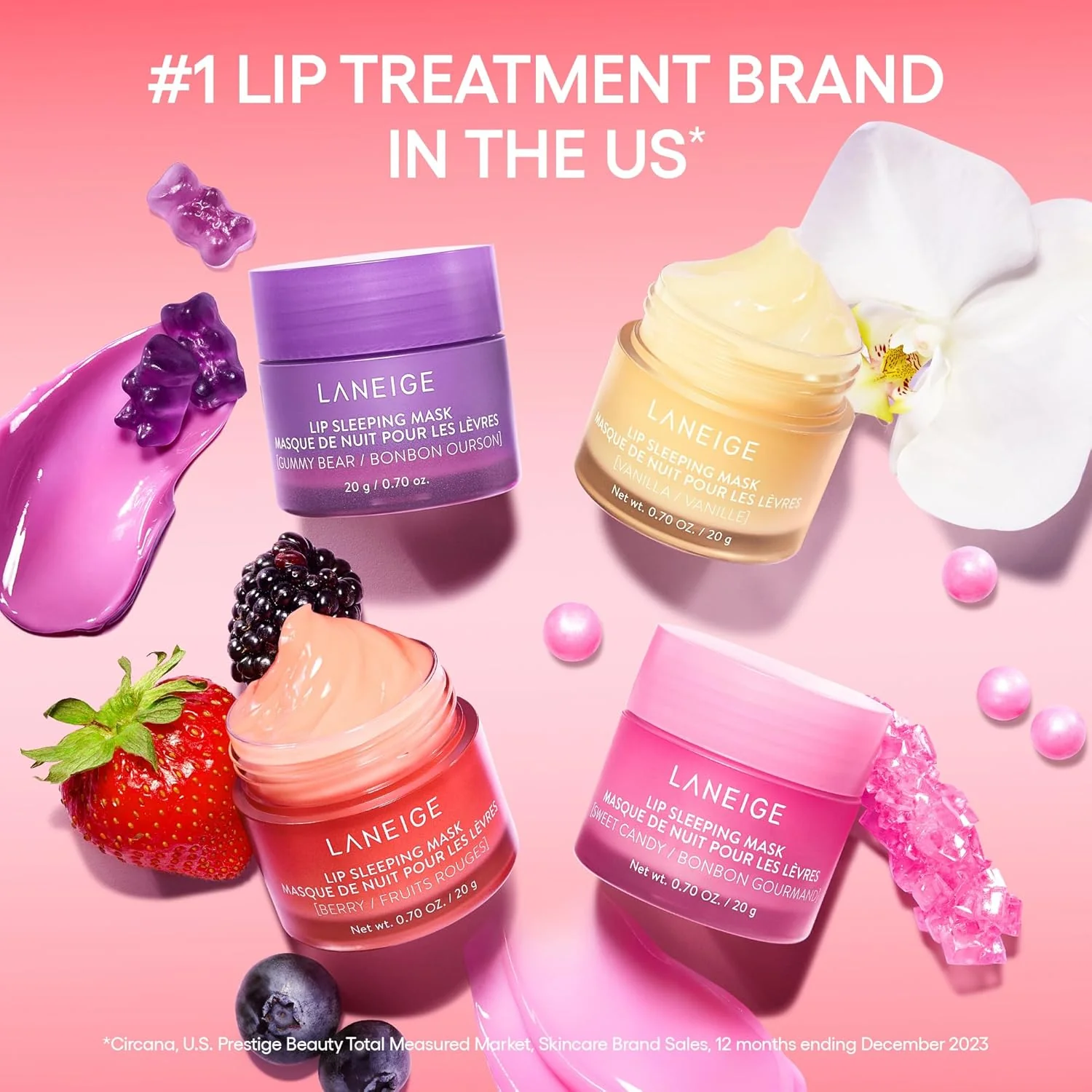 Laneige Midnight Minis Lip Sleeping Mask Intense Hydration with Vitamin C gallery image